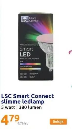 Action Lsc smart connect slimme ledlamp aanbieding