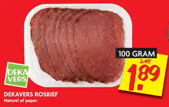 Dekamarkt Dekavers Rosbief 100g aanbieding