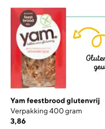 Jumbo Yam Feestbrood glutenvrij 400g aanbieding