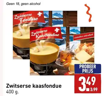 ALDI Zwitserse kaasfondue 400g aanbieding