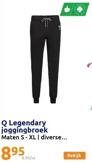 Action Q legendary joggingbroek aanbieding