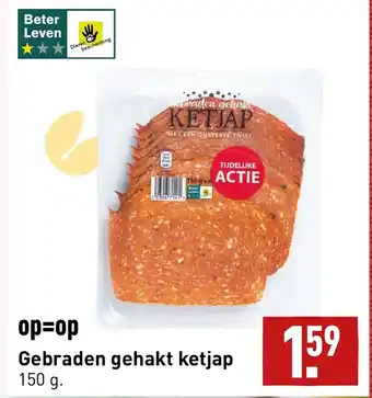 ALDI Gebraden gehakt ketjap 150g aanbieding