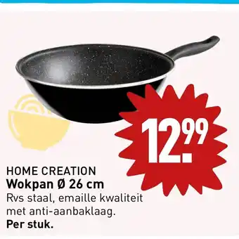 ALDI Home creation wokpan 26cm aanbieding