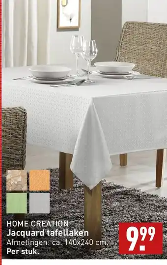 ALDI Home creation jacquard tafellaken aanbieding