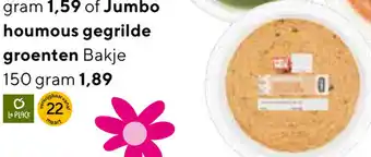 Jumbo Jumbo Houmous gegrilde groenten 150g aanbieding