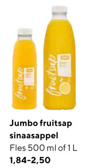 Jumbo Jumbo Fruitsap sinaasappel 500ml/1L aanbieding