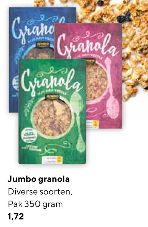 Jumbo Granola 350g aanbieding bij Jumbo
