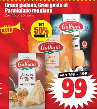 Dirk Grana padano, gran gusto of parmigiano reggiano aanbieding