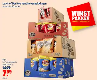 Makro Lay's of doritos kantineverpakkingen aanbieding