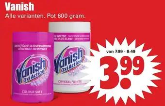 Dirk Vanish 600 gr aanbieding