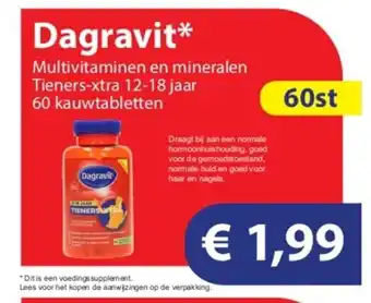 Die Grenze Dagravit multivitaminen en mineralen tieners-xtra 12-jaar aanbieding