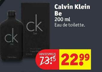 Kruidvat Calvin Klein Be 200 Ml Eau De Toilette aanbieding