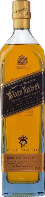 Drankdozijn Johnnie walker blue label 1ltr aanbieding