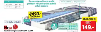 Lidl HN8 pocketveringmatras ocean clean aanbieding