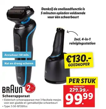 Lidl Braun Scheerapparaat aanbieding