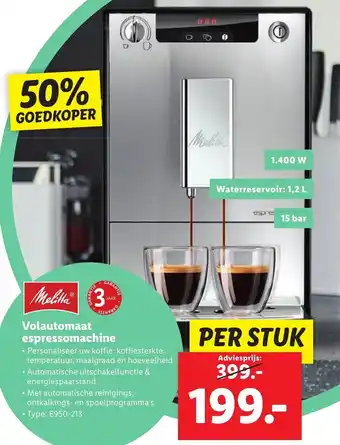 Lidl Volautomaat espressomachine aanbieding