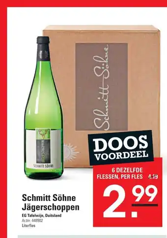 Sligro Schmitt Sohne Jagerschoppen aanbieding