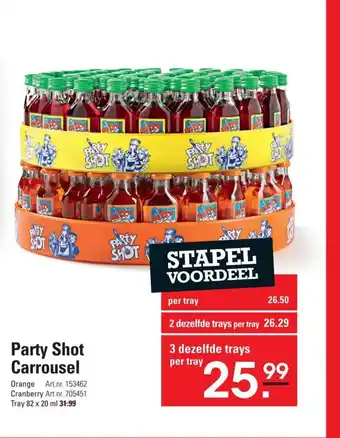 Sligro Party Shot Carrousel aanbieding