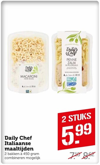Coop Daily chef italiaanse maaltijden aanbieding