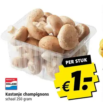 Boni Kastanje champignons 250 gram aanbieding