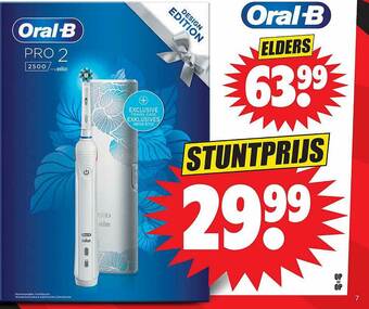 Dirk Oral-B Pro 2500 White Met Exclusieve Reisetui aanbieding