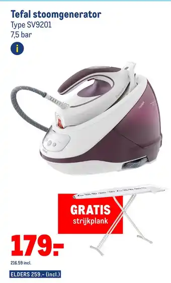 Makro Tefal stoomgenerator aanbieding