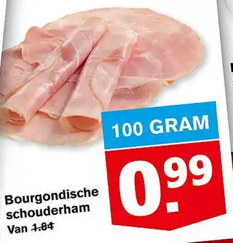 Hoogvliet Bourgondische schouderham 100 gram aanbieding