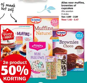 Hoogvliet Alles voor muffins, brownies of cupcakes aanbieding