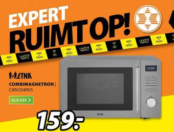 Expert ETNA Combimagnetron | CMV334RVS aanbieding