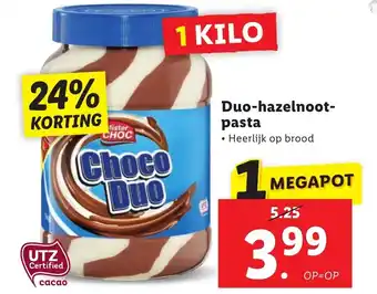 Lidl Duo-hazelnoot-pasta aanbieding