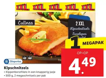 Lidl Kipschnitzels 500g aanbieding