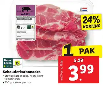 Lidl Schouderkarbonades aanbieding