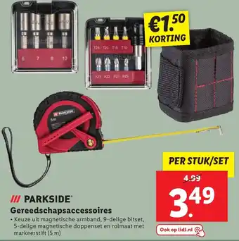 Lidl Parkside gereedschapsaccessoires aanbieding