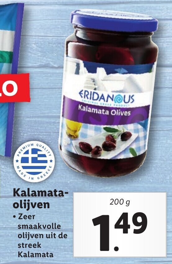 Kalamataolijven 200g aanbieding bij Lidl