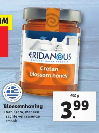 Lidl Bloesemhoning 450g aanbieding