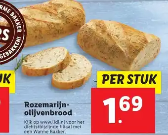 Lidl Rozemarijn olijvenbrood aanbieding