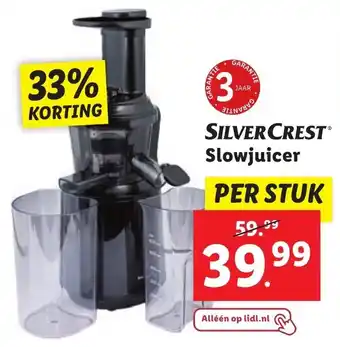 Lidl Silvercrest slowjuicer aanbieding