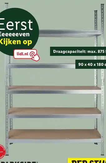 Lidl Parkside stelllingkast aanbieding