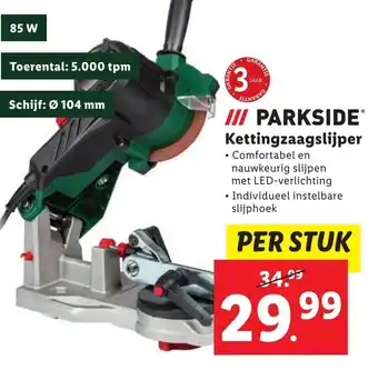 Lidl Parkside kettingzaagslijper aanbieding