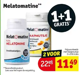 Kruidvat Melatomatine 1+1 gratis aanbieding