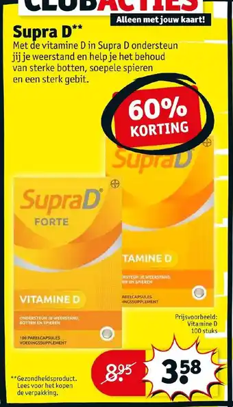 Kruidvat Supra D aanbieding