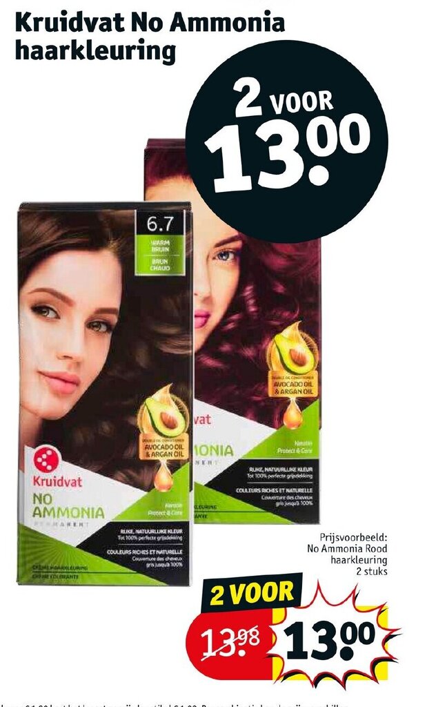 Kruidvat no ammonia haarkleuring aanbieding bij Kruidvat
