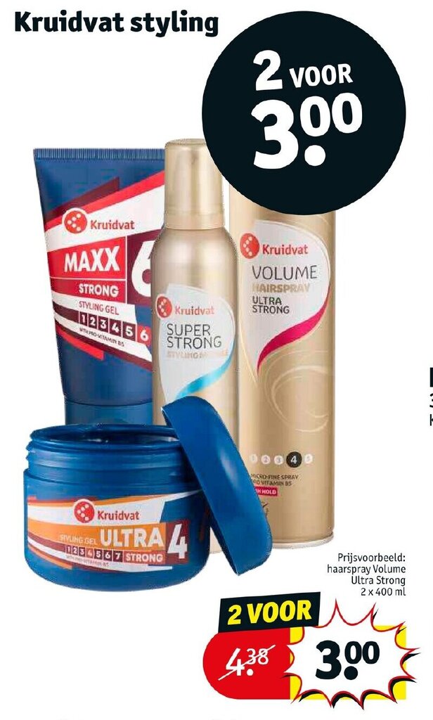 Kruidvat styling aanbieding bij Kruidvat