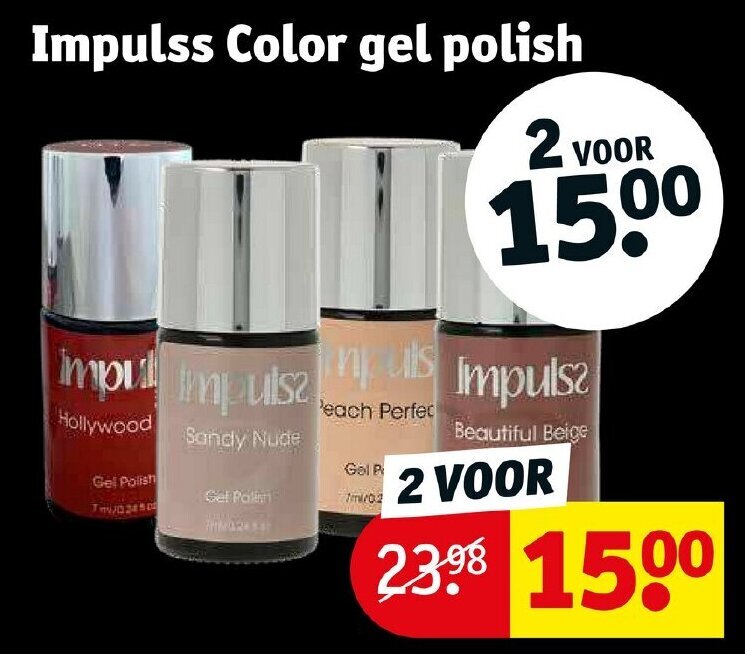 Impulss color gel polish aanbieding bij Kruidvat