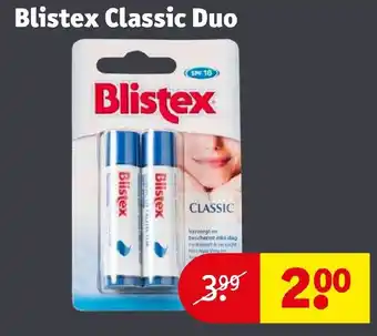 Kruidvat Blistex classic duo aanbieding