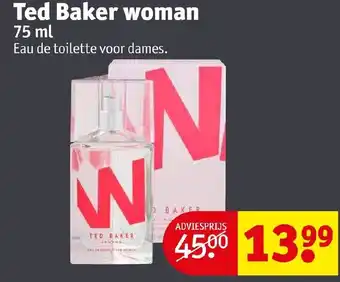 Kruidvat Ted baker woman 75ml aanbieding