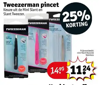 Kruidvat Tweezerman pincet aanbieding