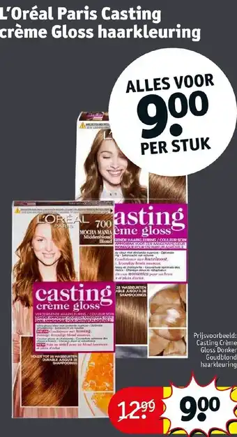 Kruidvat L'oreal paris casting creme gloss haarkleuring aanbieding