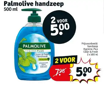 Kruidvat Palmolive handzeep 500ml aanbieding