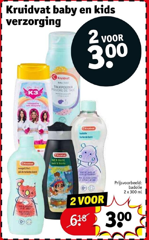 Kruidvat baby en kids aanbieding bij Kruidvat